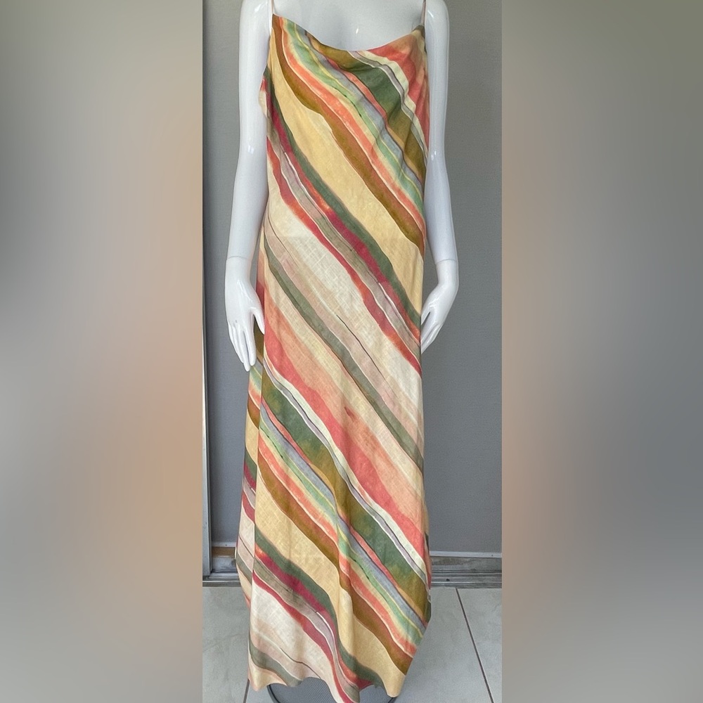 ZARA STRIPED SLIPDRESS - Picture 2 of 5